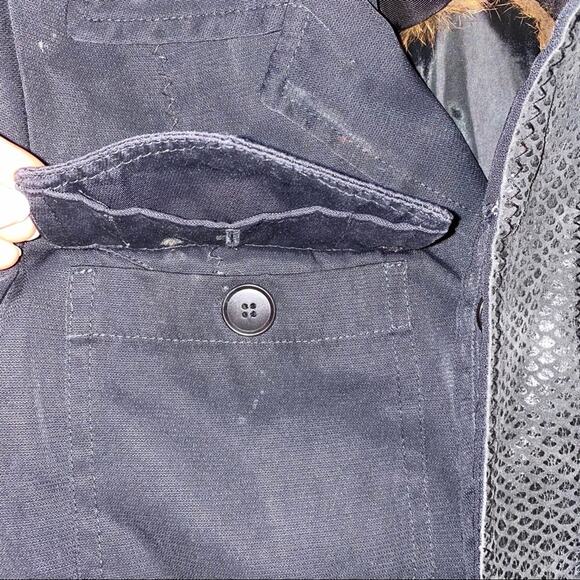 Pinko Faux Fur and Snakeskin front small coat Length 24, Bust 16, Shoulders 14 - Picture 10 of 15